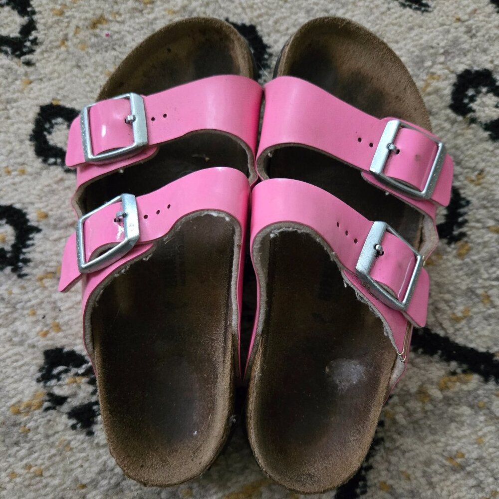 Girls Pink Birkenstocks